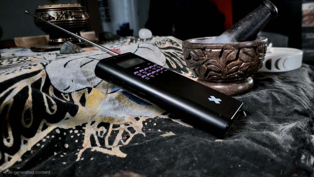 Spirit box on a witches altar